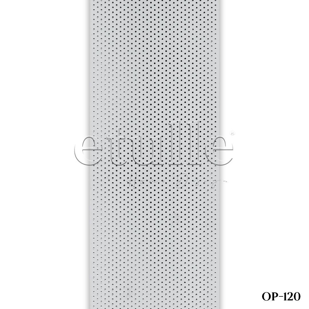 Gri Oval Perfore PVC Dikey Perde