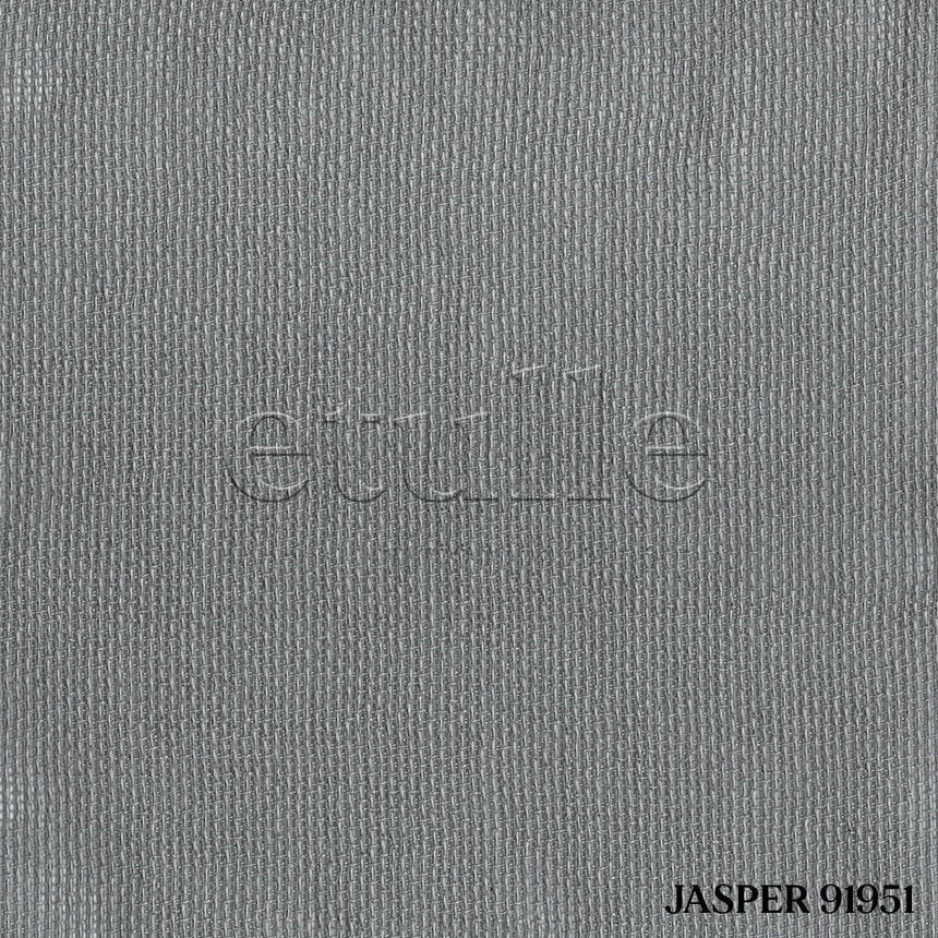 Gri Parlak Düz Dokulu Tül Perde | Jasper