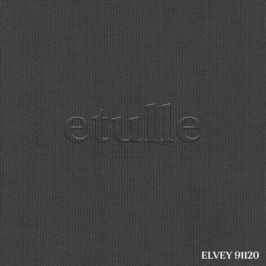 Koyu Gri Mat Fitilli Kadife Fon Perde | Elvey