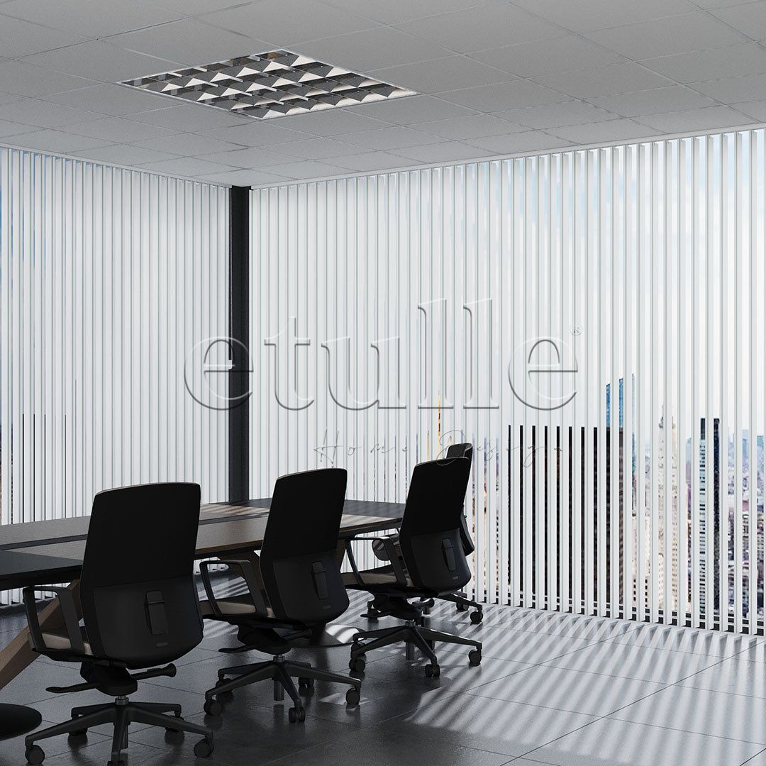 Koyu Yeşil - Yeşil Çizgili PVC Dikey Perde