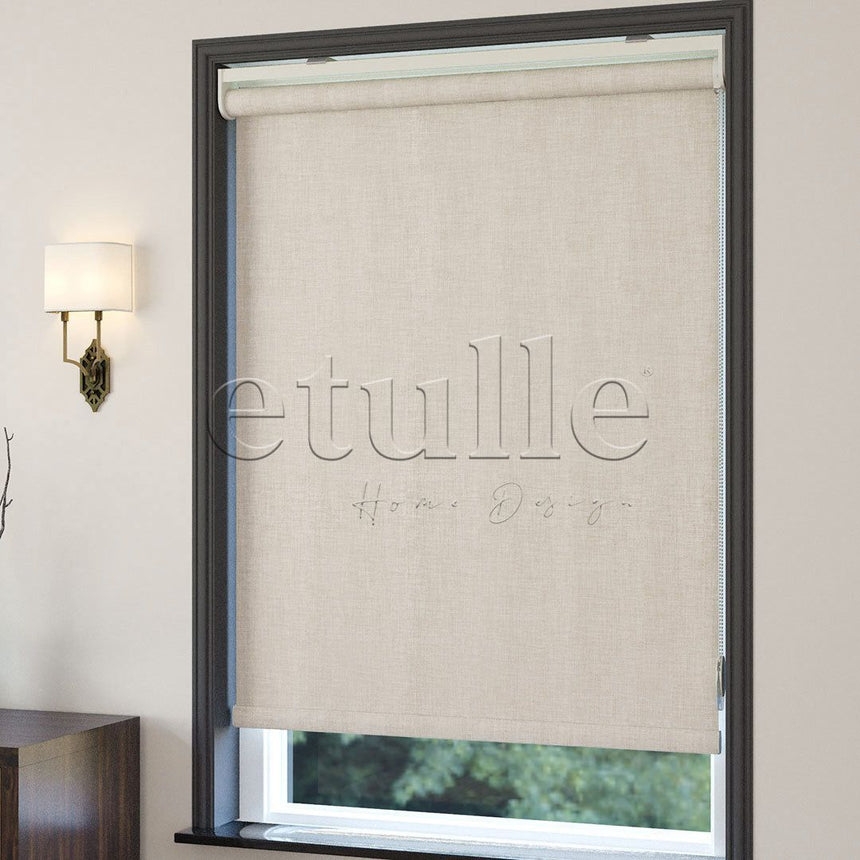 Krem Blackout Keten Stor Perde | Fiorella