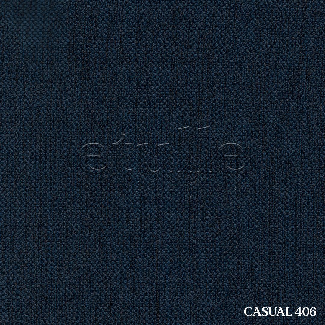 Lacivert Naturel Kırçıllı Keten Fon Perde | Casual
