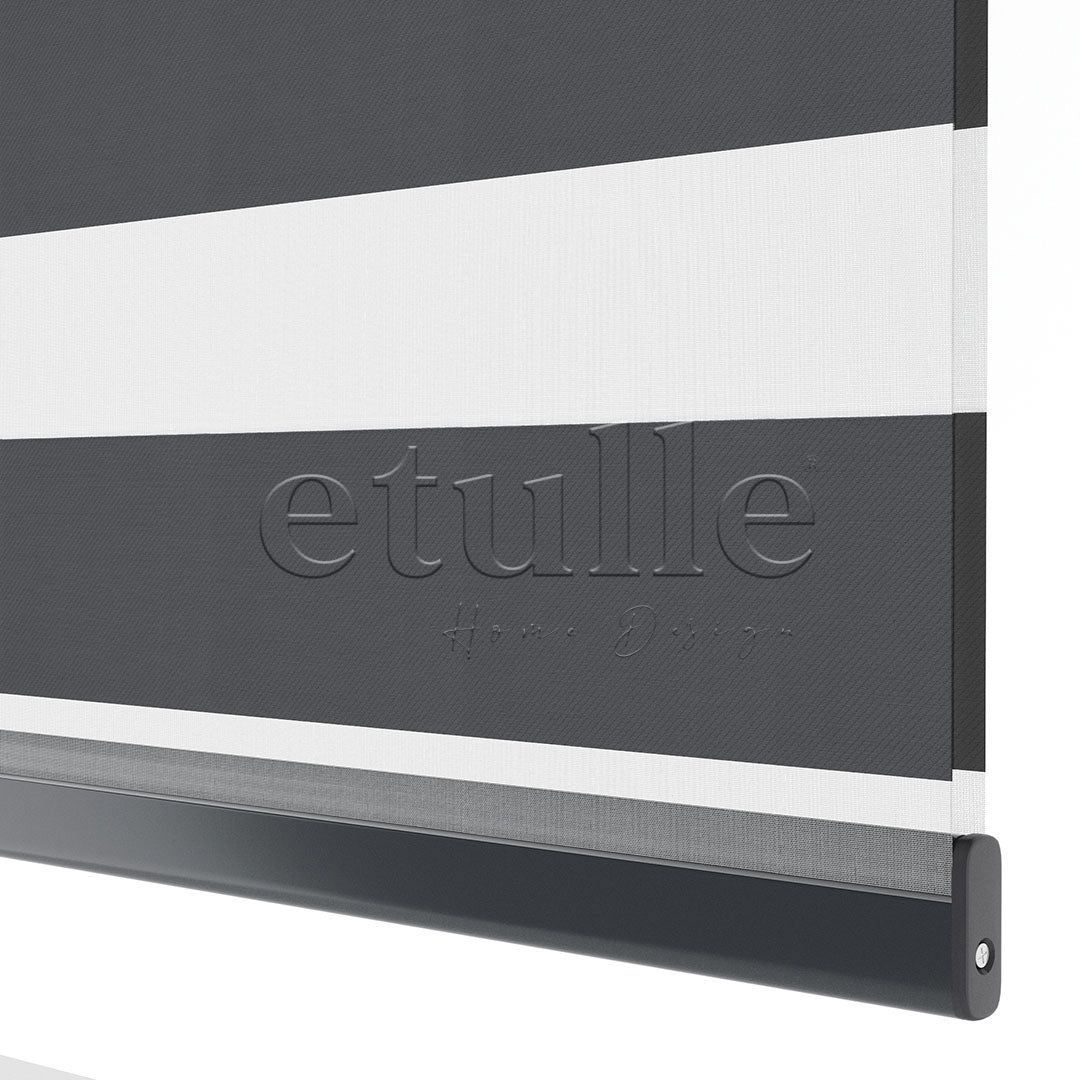 Antrasit Blackout Zebra Perde | Mais