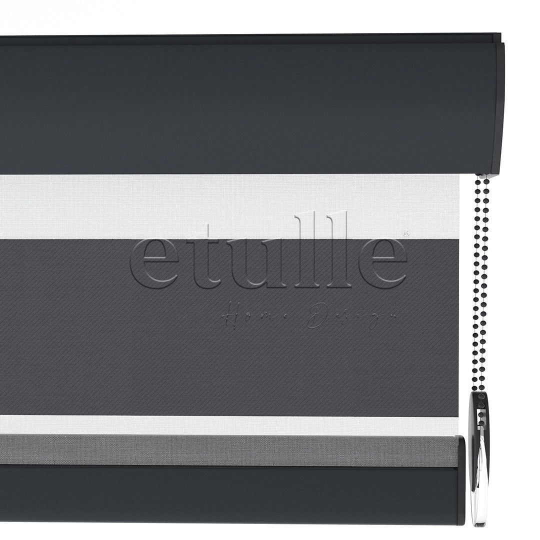 Antrasit Blackout Zebra Perde | Mais