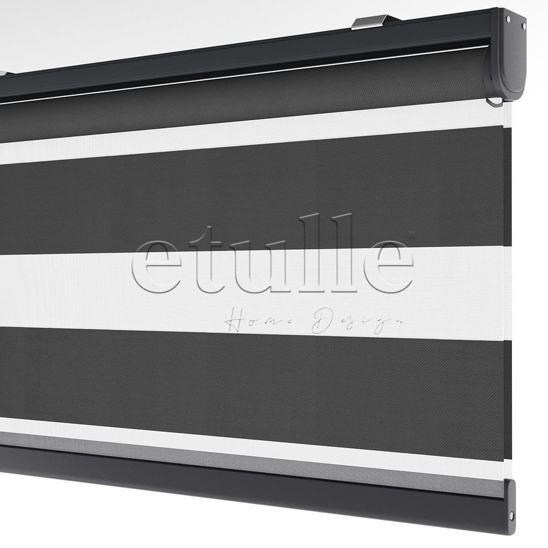 Antrasit Blackout Zebra Perde | Mais