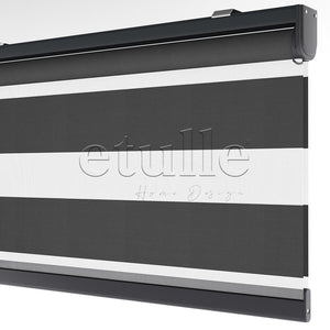 Antrasit Blackout Zebra Perde | Mais