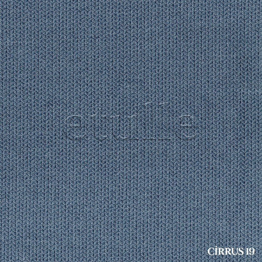 Mavi Modern Balık Sırtı Desenli Fon Perde | Cirrus
