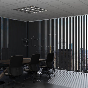 Siyah Düz PVC Dikey Perde