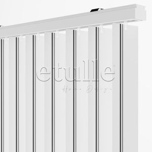 Siyah - Gri Çizgili PVC Dikey Perde