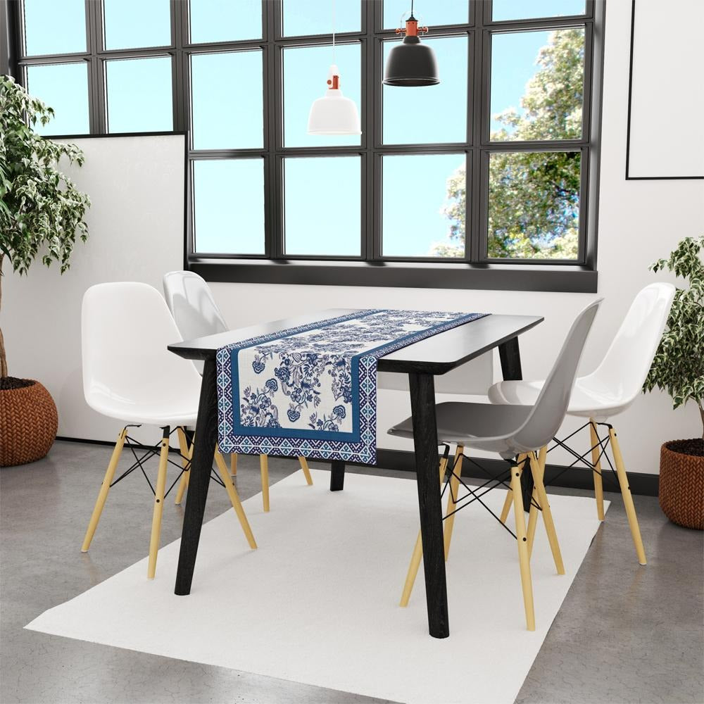Blue Flowers Runner 140x45CM