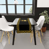 Siyah Büst Detaylı Runner Örtüsü 140x45CM