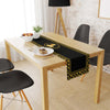Siyah Büst Detaylı Runner Örtüsü 140x45CM