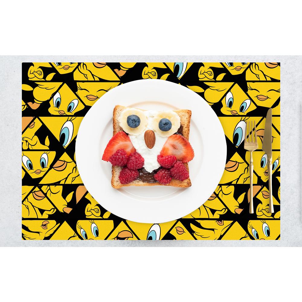 Tweety Karakter Desenli Renkli Amerikan Servis – 4’lü (30x50 cm) Eğlenceli Set
